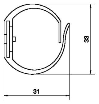 Verdrahtungskanal lgr 30x30x500mm m.OT hfr Bodenl