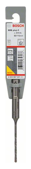 Hammerbohrer Ø3mm SDSplus 50/110mm f.Beton f.Stein
