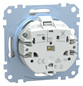 Steckdose 1f alu mt System M UP m.OL m.BS Mit Orientierungslicht IP20