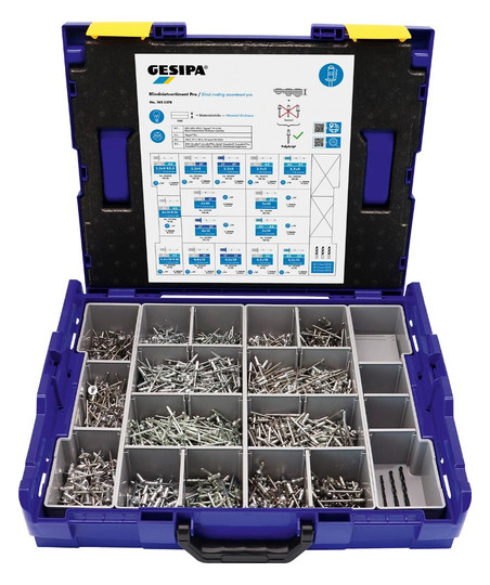 GESIPA-Blindniet-Sortiment PRO - 1578 PolyGrip-Niete
