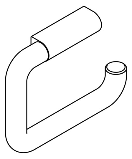 HEWI Toilettenpapierhalter 477 160x120mm, signalweiß