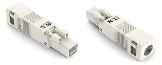 Steckverbinder Gebäude 2p Serie 890 16A Federzug 250V 1,5qmm Ø8,2mm hfr L N
