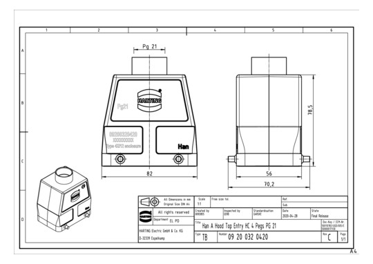 HART Tüllengehäuse           09200320420 