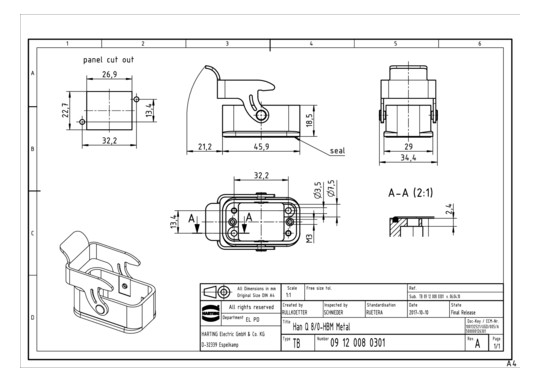 HART HARTING HAN DRIVE ANBAU 09120080301 