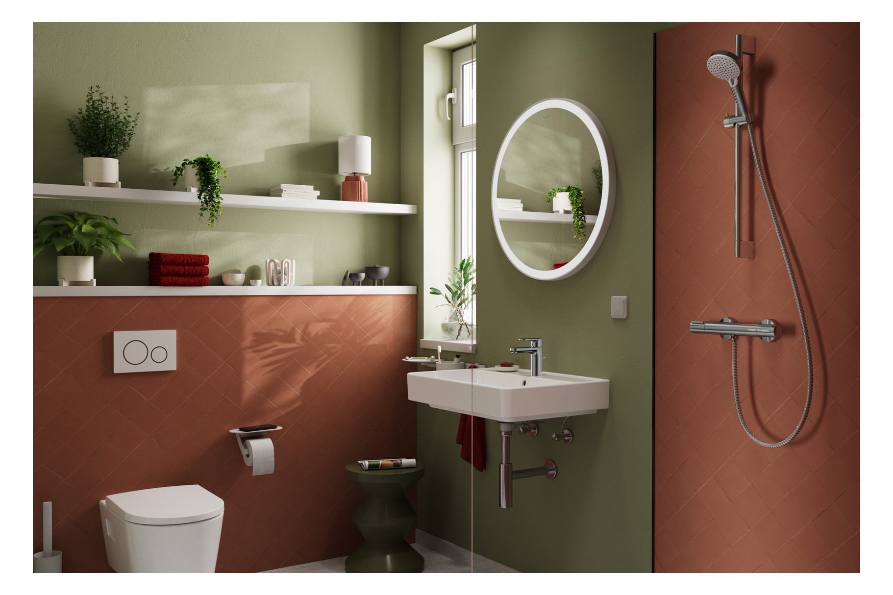 hansgrohe Waschtisch-Einhebelmischer 100 Vernis Blend CoolStart mit Zugstangen-Ablaufgarnitur, chrom