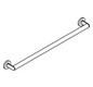 HEWI Haltegriff System 900 Länge 800 mm, pulverbeschichtet weiß tiefmatt, Edelstahl