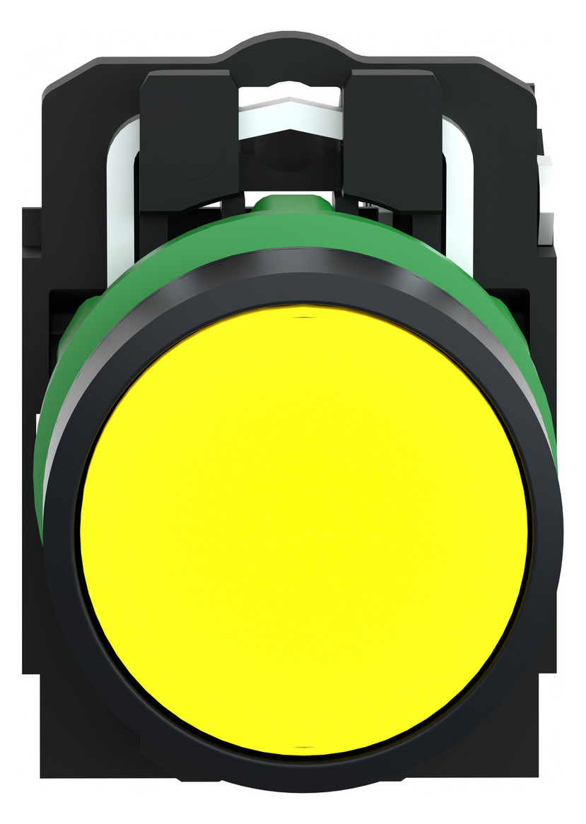 Drucktaster 1f ge rnd Ø22,5mm 1S IP66 fl Tastend