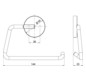 EMCO Papierhalter Round chrom, ohne Deckel, beweglich
