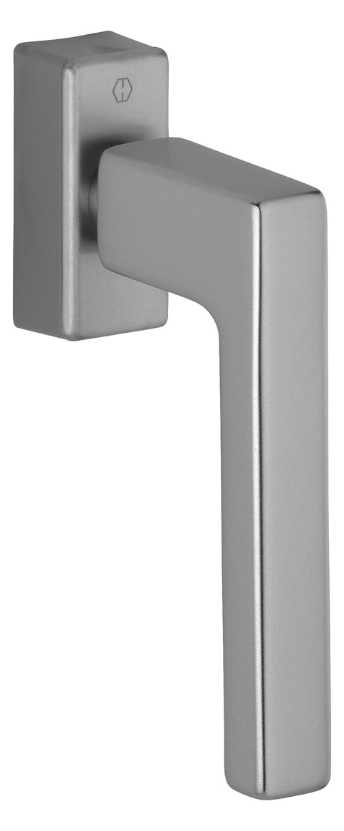 Bild Drehkipp-Fenstergriff, Austin 0769/UD9024, mit eckiger Rosette, Vierkant 7x 20-30, stahlfarbig - HOPPE-0