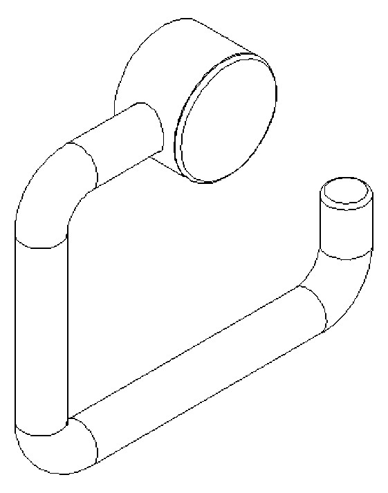 Normbau Papierrollenhalter Nylon Care 125 x 160 mm, weiß