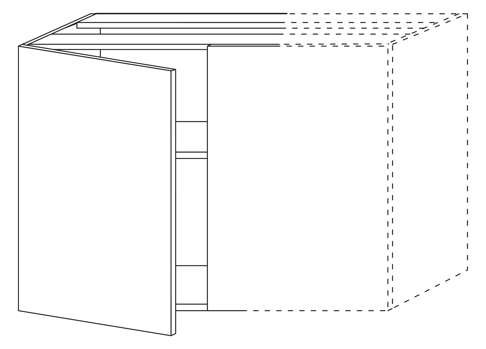 SA Anbau-/Solitärschrank variabel 2morrow (G2394) 510x600x520 Eiche-Tabak