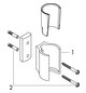 hansgrohe Brausehalter Axor Starck feste Halteposition, brushed brass