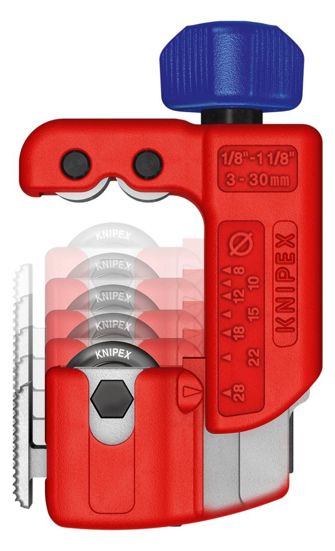 Bild Rohrabschneider für Kupfer Messing und Ed elstahl 3-30mm KNIPEX-2