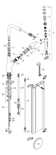 hansgrohe Spültisch-Einhebelmischer 300 Talis Select M51 mit Ausziehbrause, 2jet, sBox, Edelstahl-Optik