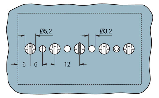 Klemmleiste 5p ws Serie 862 32A 0,5-4qmm Thermopl 60mm Federzugans
