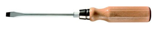 fortis-Schraubendreher mit Holzheft - 10,0x1,6x200 mm