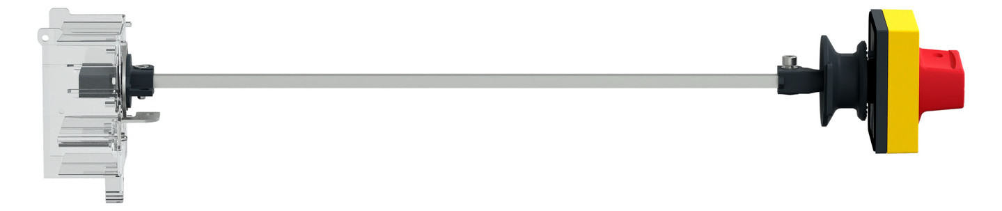Drehantrieb abschl rt/ge Achsverläng Verriegelung Mit Griff rot/gelb