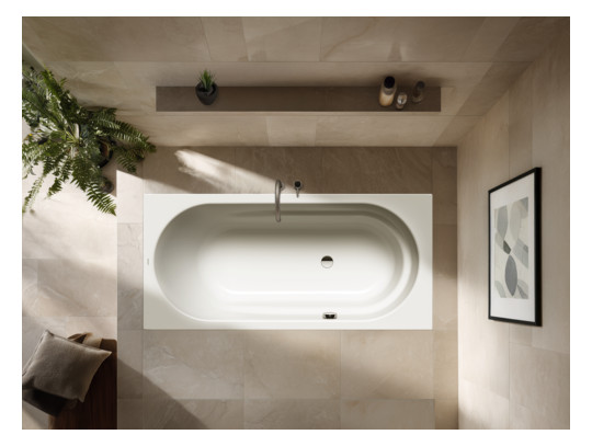 Kaldewei Badewanne VAIO STAR 961 170x80cm, Sonderüberlauf, schwarz