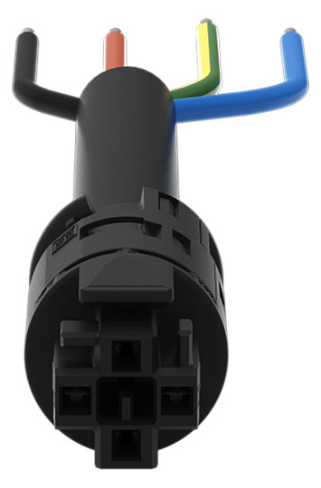 Systemverbindung 4p Serie 774 H05VV-F sw 1,5qmm 4x1,5qmm L6000mm Buchse fr.Ende