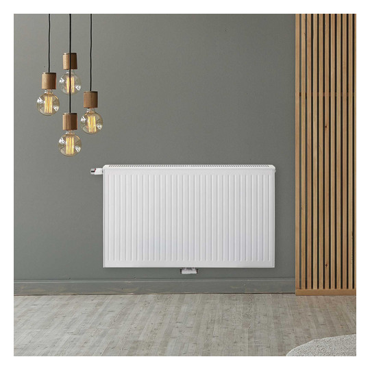 HM Mittelanschluss-Ventilheizkörper Typ 33 Centara BH 500 mm, BL 700 mm, weiß