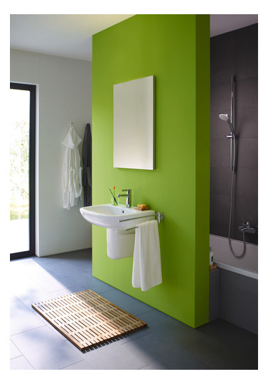 Duravit Waschtisch D-Code 60 x 46 cm, mit Hahnloch, Überlauf, Hahnlochbank, weiß