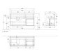 V&B Waschtisch-Unterschrank Finion 120cm, Abdeckplatte white matt, Regal Walnut Veneer, Black matt lacquer