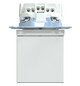Steckdose 1f akws glz System M UP m.BS Klappd aktivweiß IP44