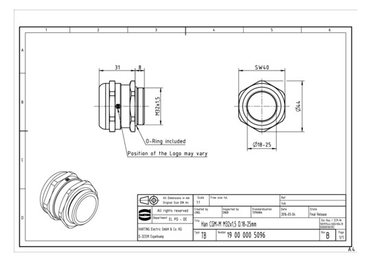 HART Verschraubung M32       19000005096 