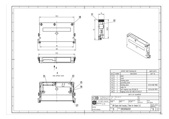 HART HARTING SCHALENGEHAEUSE 09030960501 