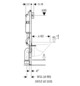 Geberit Wand-WC-Element Duofix Basic BH 112cm, Betätigung vorne, mit Delta UP-Spülkasten 12 cm