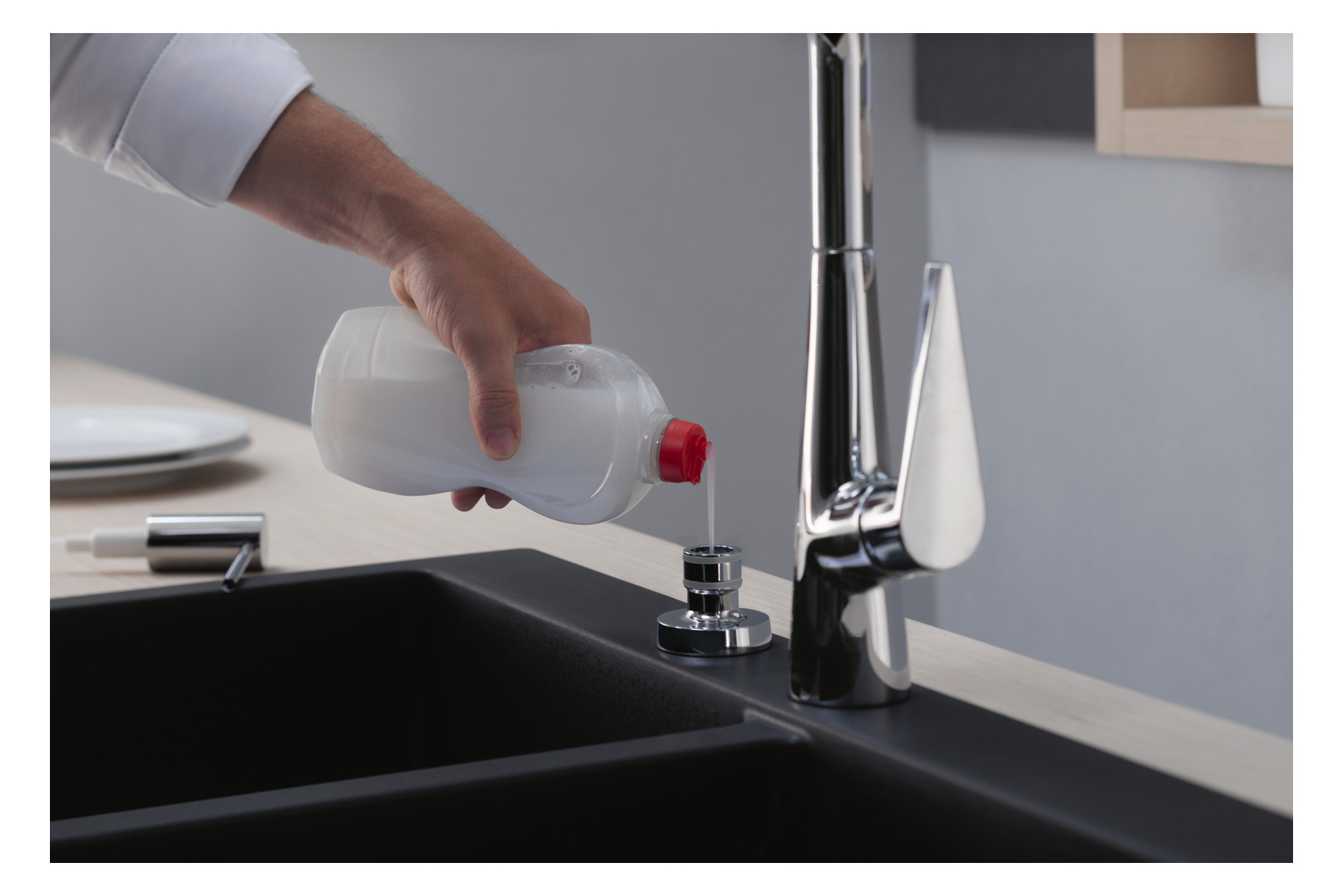 hansgrohe Spülmittelspender A51 Einbauversion, chrom