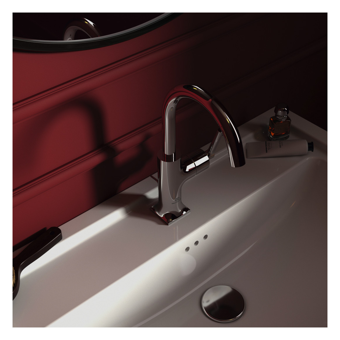 Ideal-Standard Waschtisch-Einhebelmischer Joy Neo Piccolo mit Ablaufgarnitur, Ausladung 140mm, mit Metall-Ablaufgarnitur, chrom