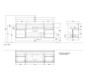 V&B Waschtisch-Unterschrank Finion 160x60,3x50,1cm, Regal Walnut Veneer, White matt lacquer