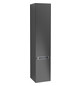 V&B Hochschrank Subway 2.0 35 x 165 x 37 cm, links, Griff chrom, black matt lacquer