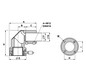 Tragarm-Komponente 147x154mm Metall gr RAL7040