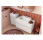 V&B Seitenschrank Collaro 40,4x74,8x34,9cm, Anschlag links, white wood