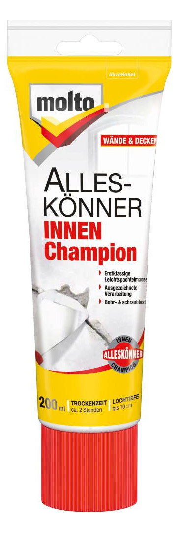 Bild Fertigspachtel 200 ml Champion lleskoenn er innen molto-0