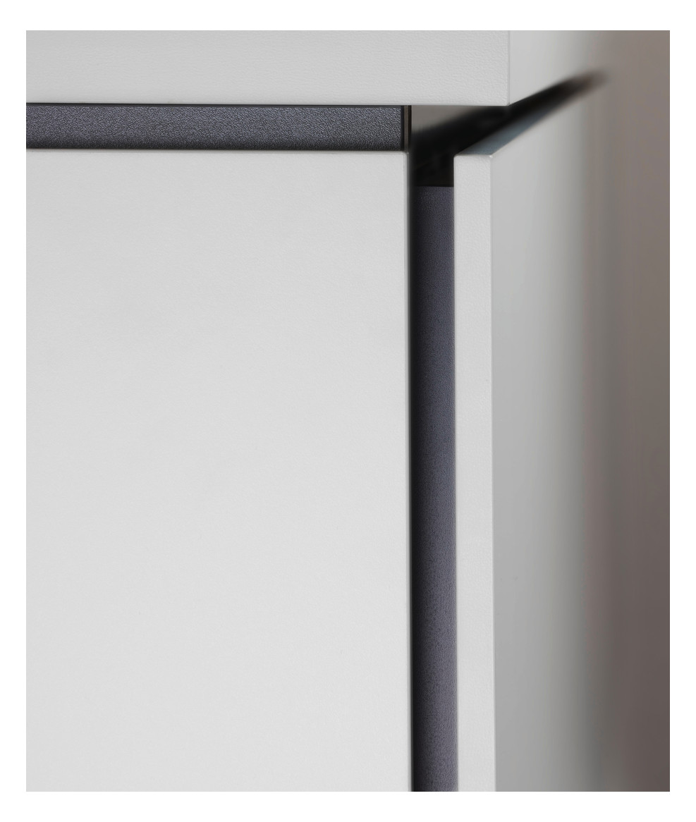 Duravit Waschtisch-Unterschrank Compact L-Cube 102 x 47,7 cm, eiche schwarz, für Konsole, 2 Schubkästen