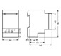 Steckdose REG 230V/AC 16A Klappd 2,5TE 64mm IP20