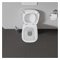 Duravit WC-Sitz D-Code Compact ohne Absenkautomatik, Scharniere Edelstahl, weiß