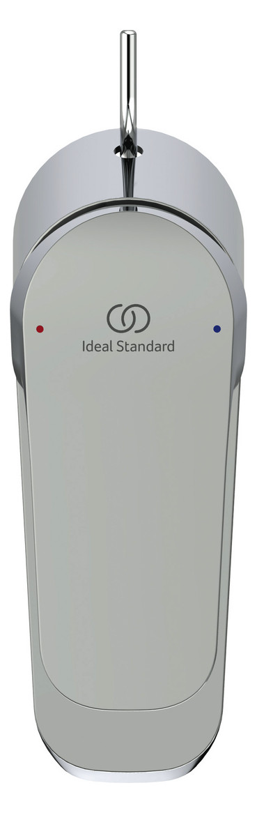 Ideal-Standard Waschtisch-Einhebelmischer CeraFlex mit Kunststoff-Ablaufgarnitur, Ausladung 101mm, chrom