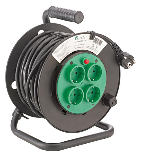 fortis-Kabeltrommel - 25m H05VV-F 3G1,5