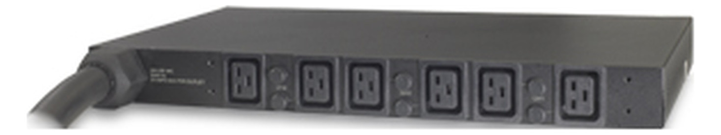 Rack-Stromverteilung 1HE 6xC19 208V Mit Sicherung Schaltbar