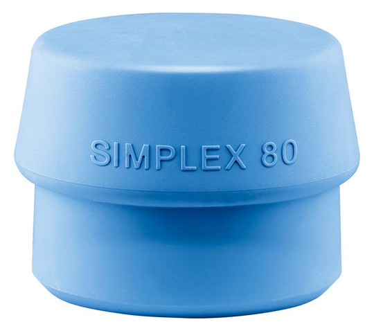HALDER-Schlageinsatz TPE-Soft, blau 80 mm