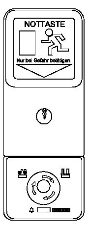 GEZE Fluchtwegterminal Stand-     136573 