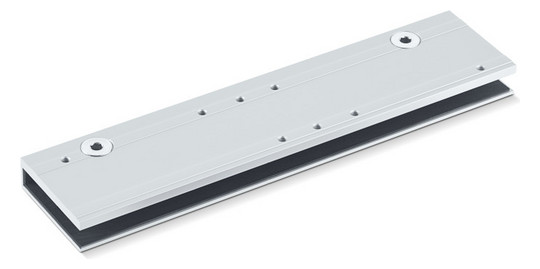 Klemmplatte Ganzglas silberfarbig 057126 