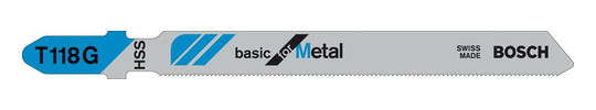 BOSCH-Stichsägeblätter Basic for Metal - T118G...