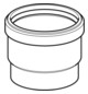 Geberit Steckmuffe PE DN 90, mit Lippendichtung, PE-HD