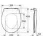 GROHE WC-Sitz Bau Keramik mit Deckel, alpinweiß