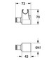 GROHE Handbrauseablage 28703 für Standbatterie 25025/33540 weiß
